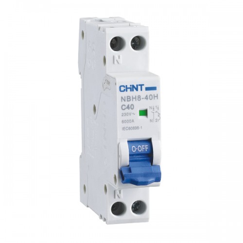 Автоматический выключатель NBH8-40 1P+N 20A 4.5kA х-ка C (CHINT) - купить
