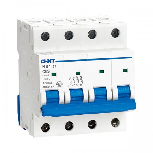 Автоматический выключатель пос.тока NB1-63DC 4P C3A DC1000В 6kA (R) (CHINT) - купить