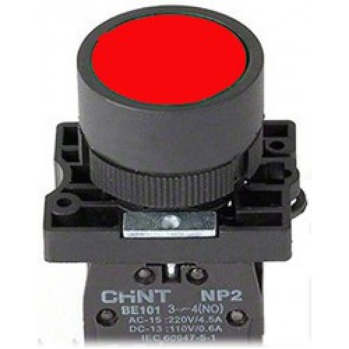 Кнопка управления NP2-EA42 без подсветки красная 1НЗ IP40 (CHINT) - купить